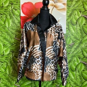 🎉ON SALE🎉⚡️90s Just Josephine Animal Print Reversible Jacket⚡️